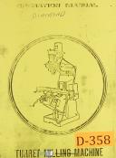 Diamond-Diamond Turret Milling Attachment, Operations and Parts Manual-1 1/2-TM-01